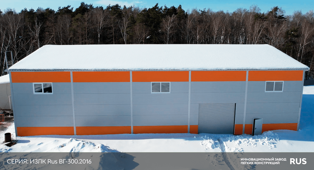 Быстровозводимые ангары КБ-300.2021 / 15 X 72